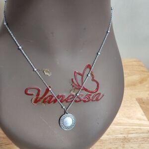 Silver necklace with pendant